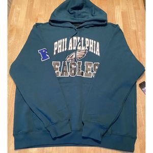 NEW Men's NFL Team Apparel Philadelphia Eagles Hoodie Sweatshirt Size XL
